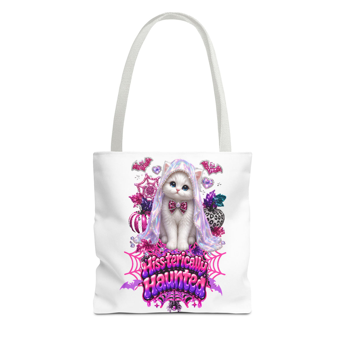 Hiss-terically Haunted Kitty Tote Bag