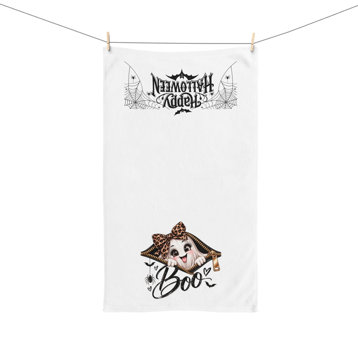 Halloween Boo Hand Towel