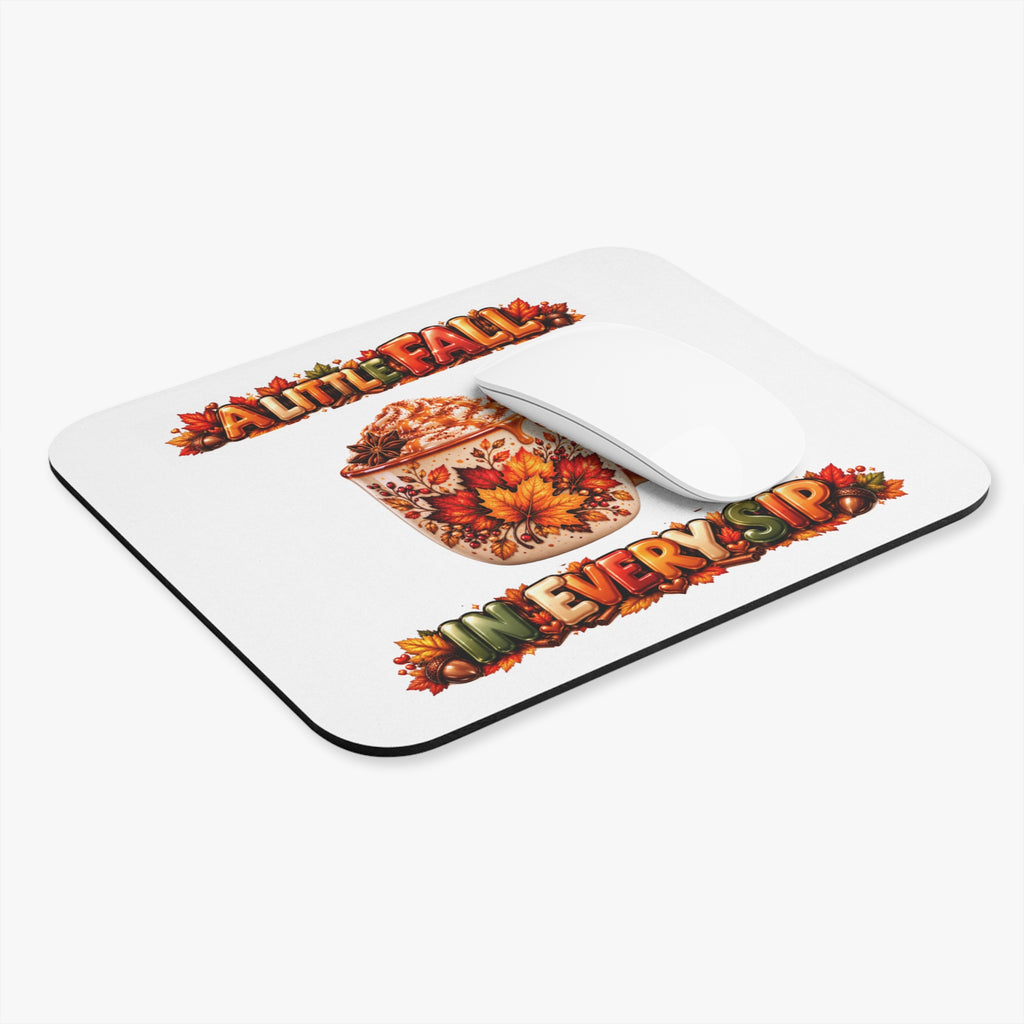 Fall Mug Mouse Pad "A Little Fall in Every Sip"