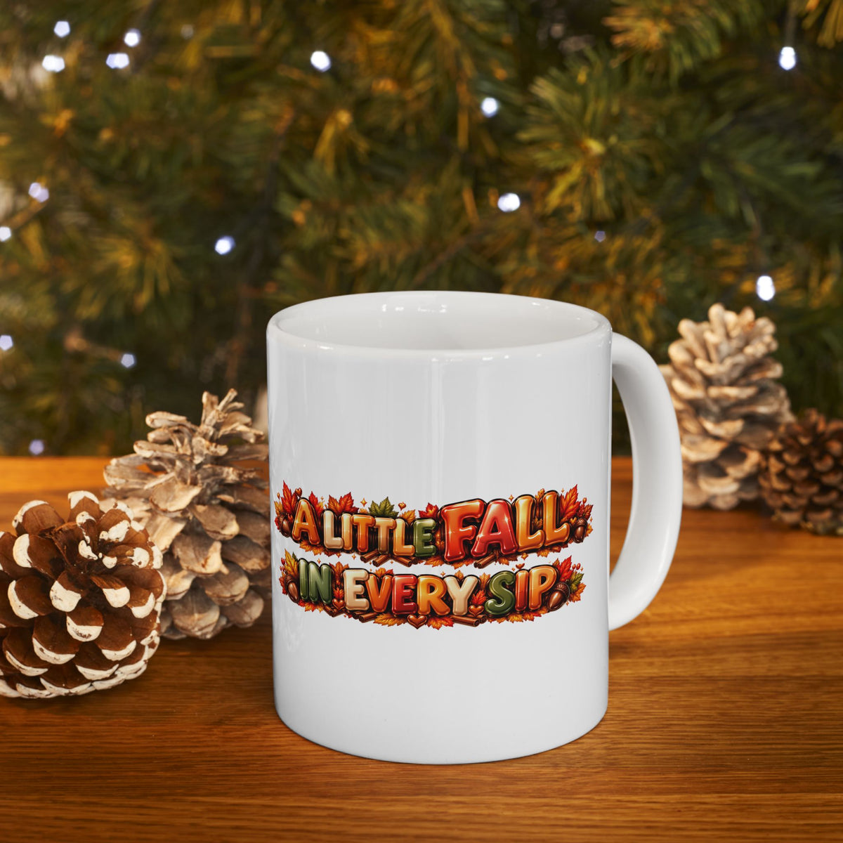 Autumn Ceramic Mug – "A Little Fall in Every Sip"