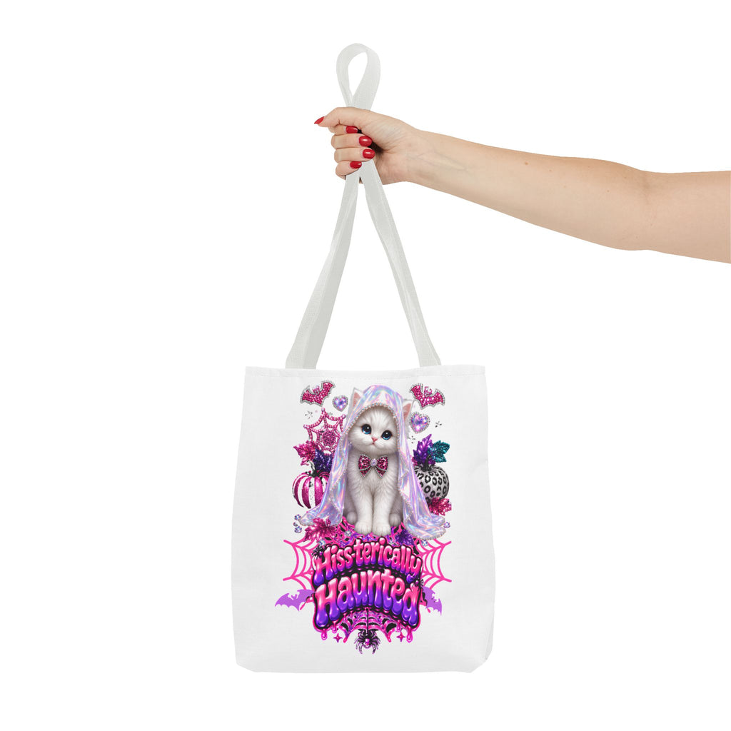 Hiss-terically Haunted Kitty Tote Bag