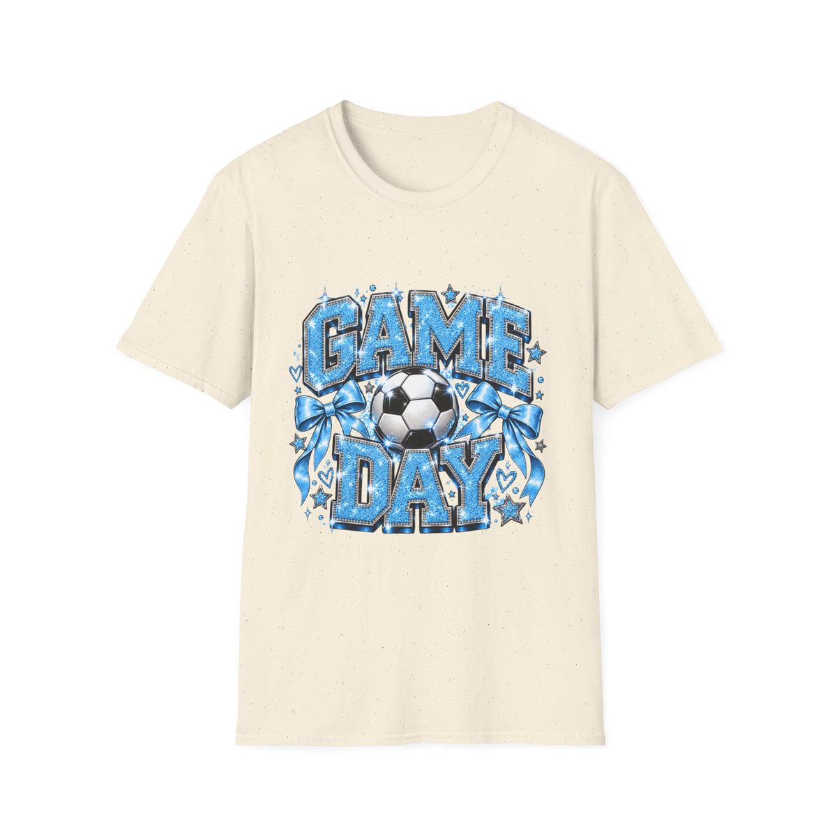 Blue Graphic Game Day Soccer T-Shirt