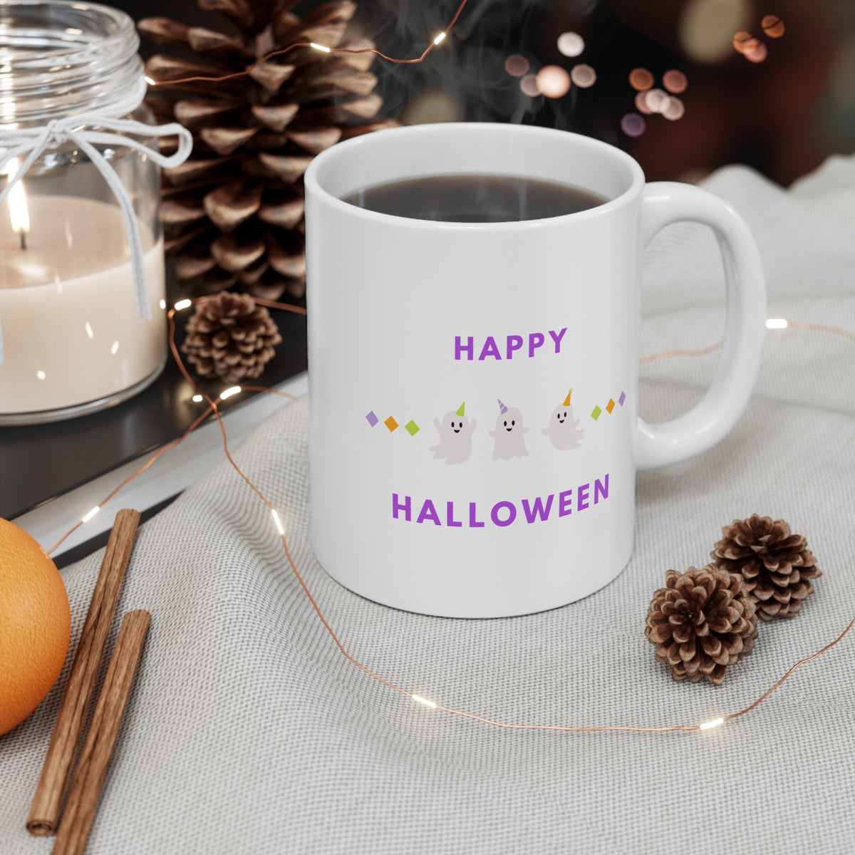 Hiss-terically Haunted Kitty Mug 11oz