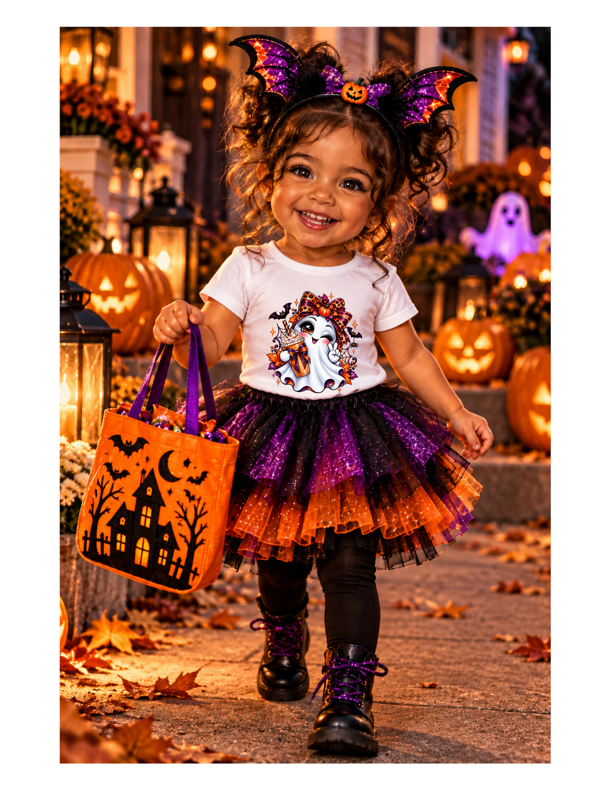 Infant Halloween Ghost Tee — Cute Baby Trick-or-Treat Graphic