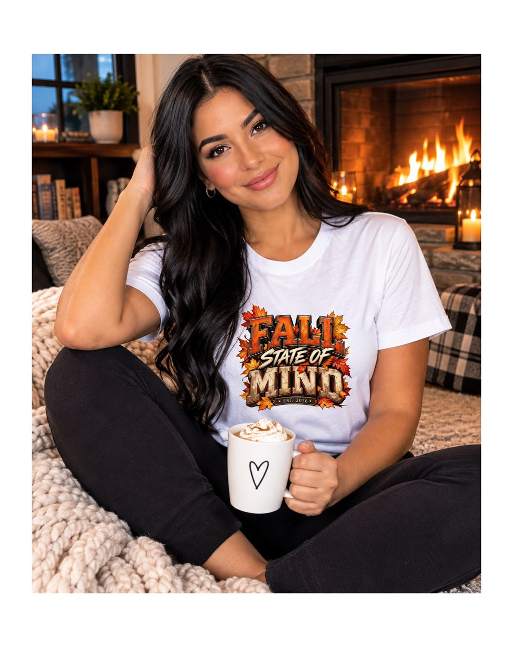 Fall State of Mind T-Shirt — Autumn Leaves Graphic Tee