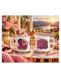 Women Power Awareness Ceramic Mug — Faith, Fight, Believe, Survive Design (11oz)