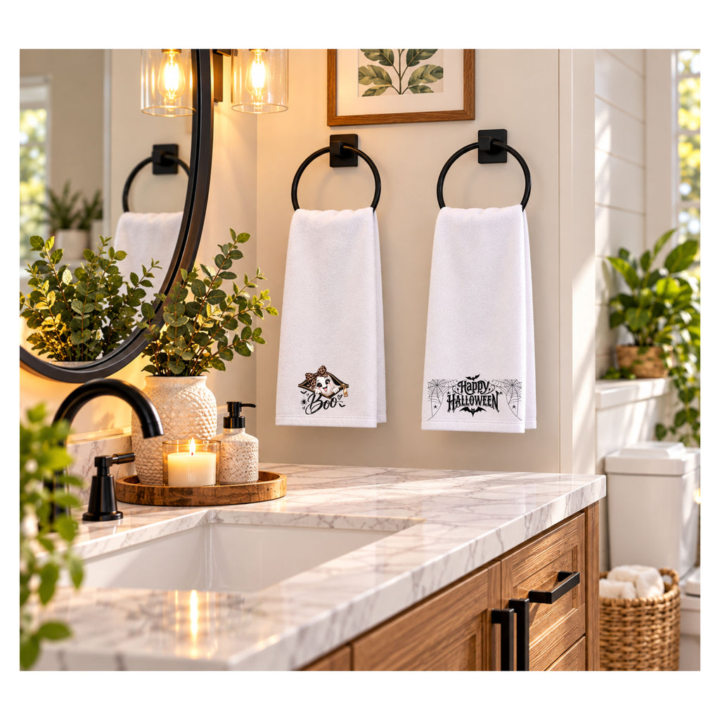 Halloween Boo Hand Towel
