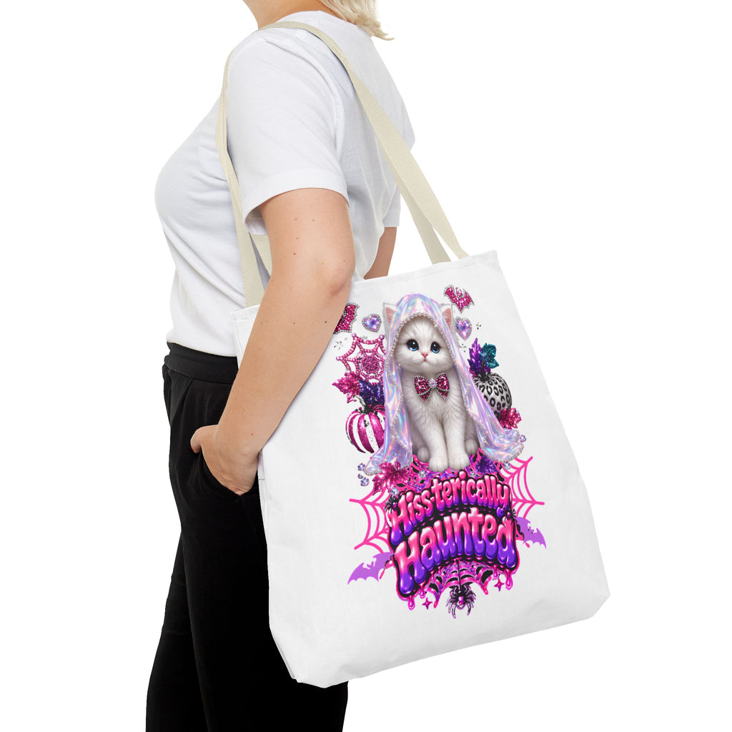 Hiss-terically Haunted Kitty Tote Bag