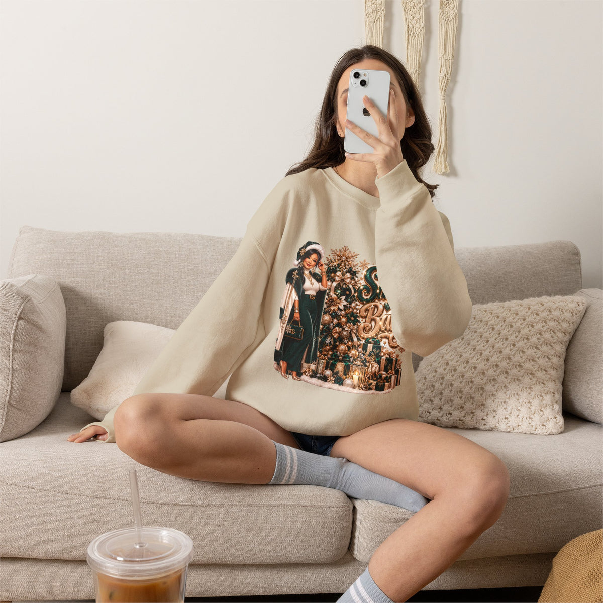 Santa Baby Christmas Crewneck Sweatshirt