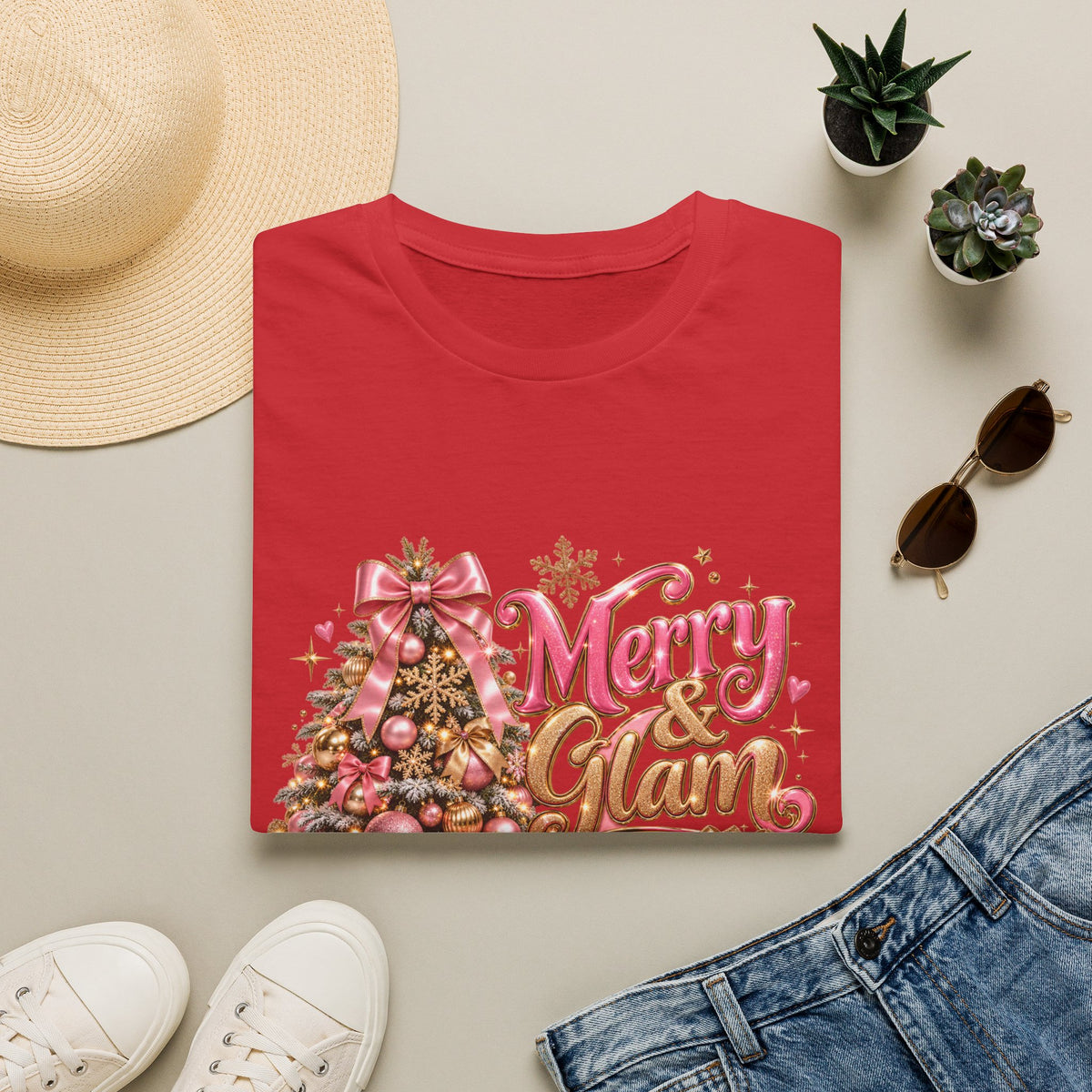Merry & Glam Christmas T-Shirt